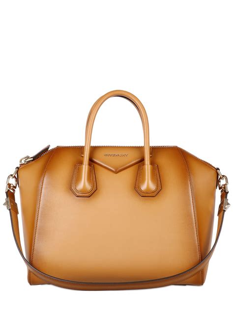 buy givenchy medium shiny antigona dark brown handbag|givenchy small antigona bag.